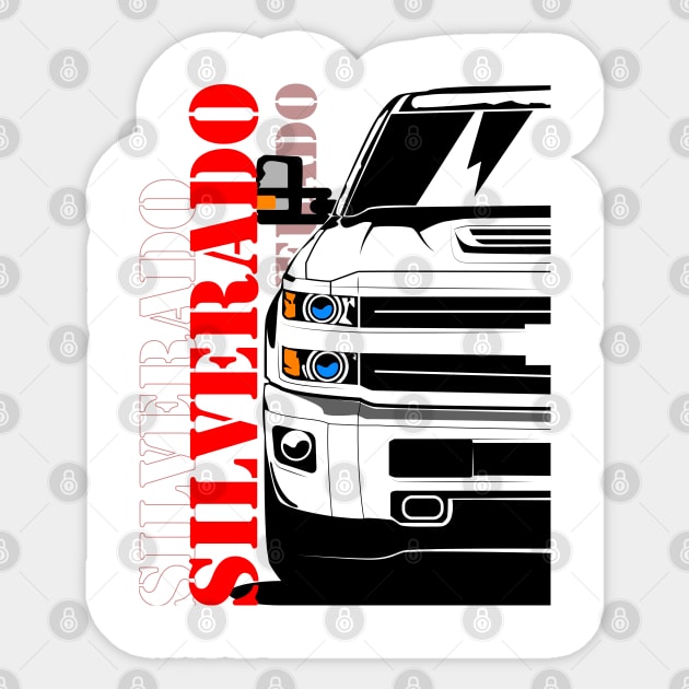 Chevrolet Chevy Silverado 2018 Sticker by gaplexio